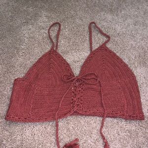 American Eagle crop tank top - size large